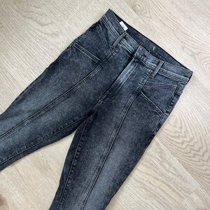 MOTHER DENIM JEANS THE SEAMED SWOONER SKIMP IN TRAIN STOPS